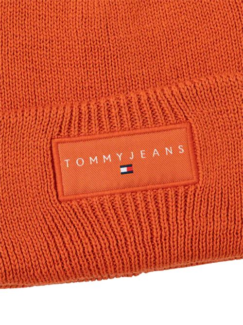 Cappello in maglia di cotone arancione Tommy Jeans | AM0AM13666SZZ